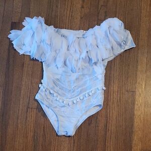 Kids Blue One Piece Bathing Suit